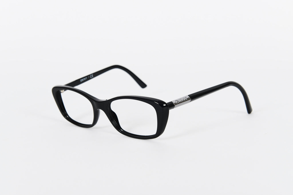 Black slightly winged DKNY frames Retrospecced