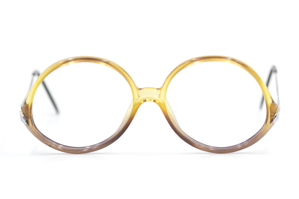 70s round vintage glasses. 70s retro glasses. 70s womens glasses. Up-cycled vintage glasses. Sustainable glasses. 
