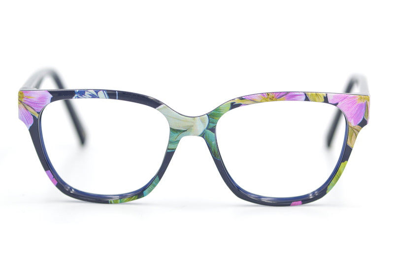 Joules Coniston floral glasses. Joules women's glasses. Joules designer glasses. Floral designer glasses. 
