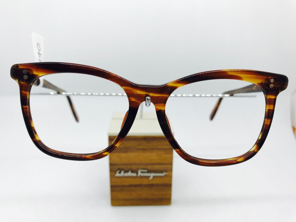 NHS 524 style brown stripey effect plastic unisex. 1950/1960.