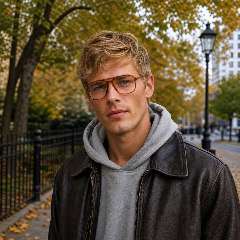 7530 Aviators Vintage Glasses. Men's sustainable glasses. Sustainable eyewear. Vintage 80s aviator glasses. 