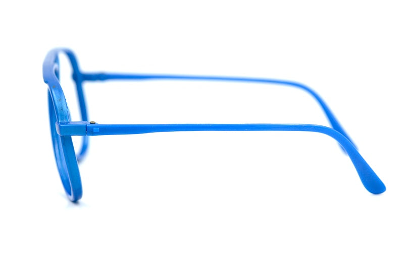 Men's 80s blue vintage aviator glasses. 
