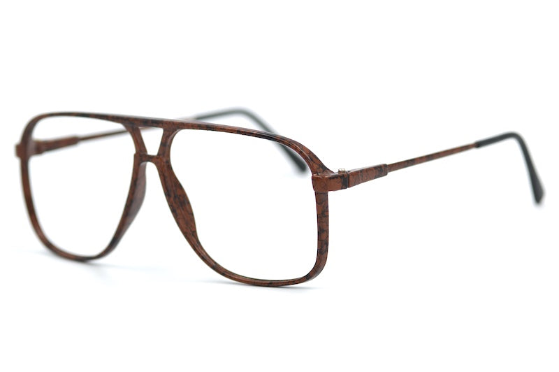 80s Brown Vintage Aviators. Men's brown vintage aviator glasses.