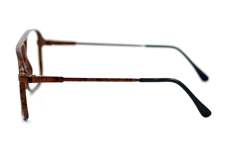 80s Brown Vintage Aviators. Men's brown vintage aviator glasses.