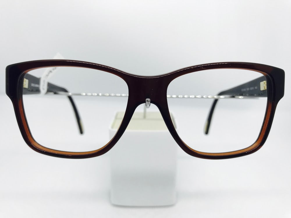 Dark brown Dolce &amp; Gabbana frame with animal print sides