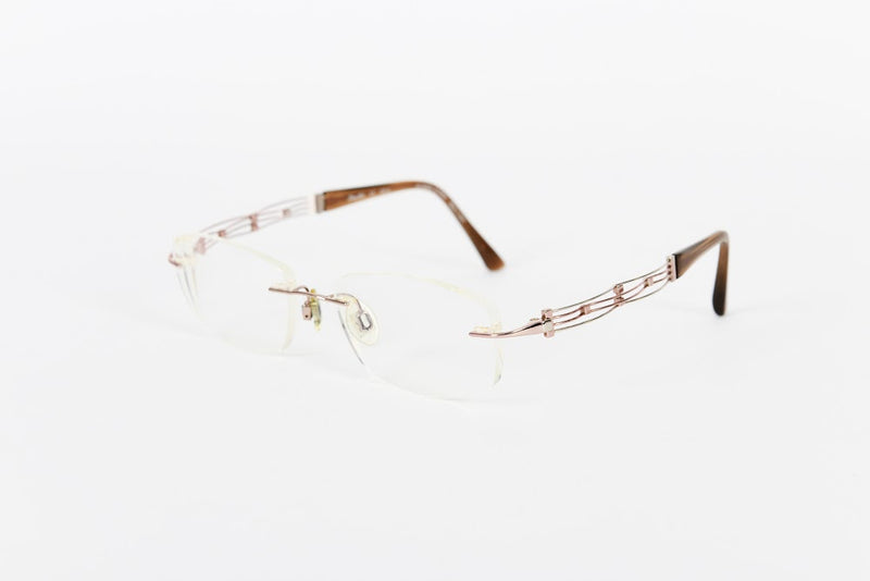 Rimless Frames With Gold Sides