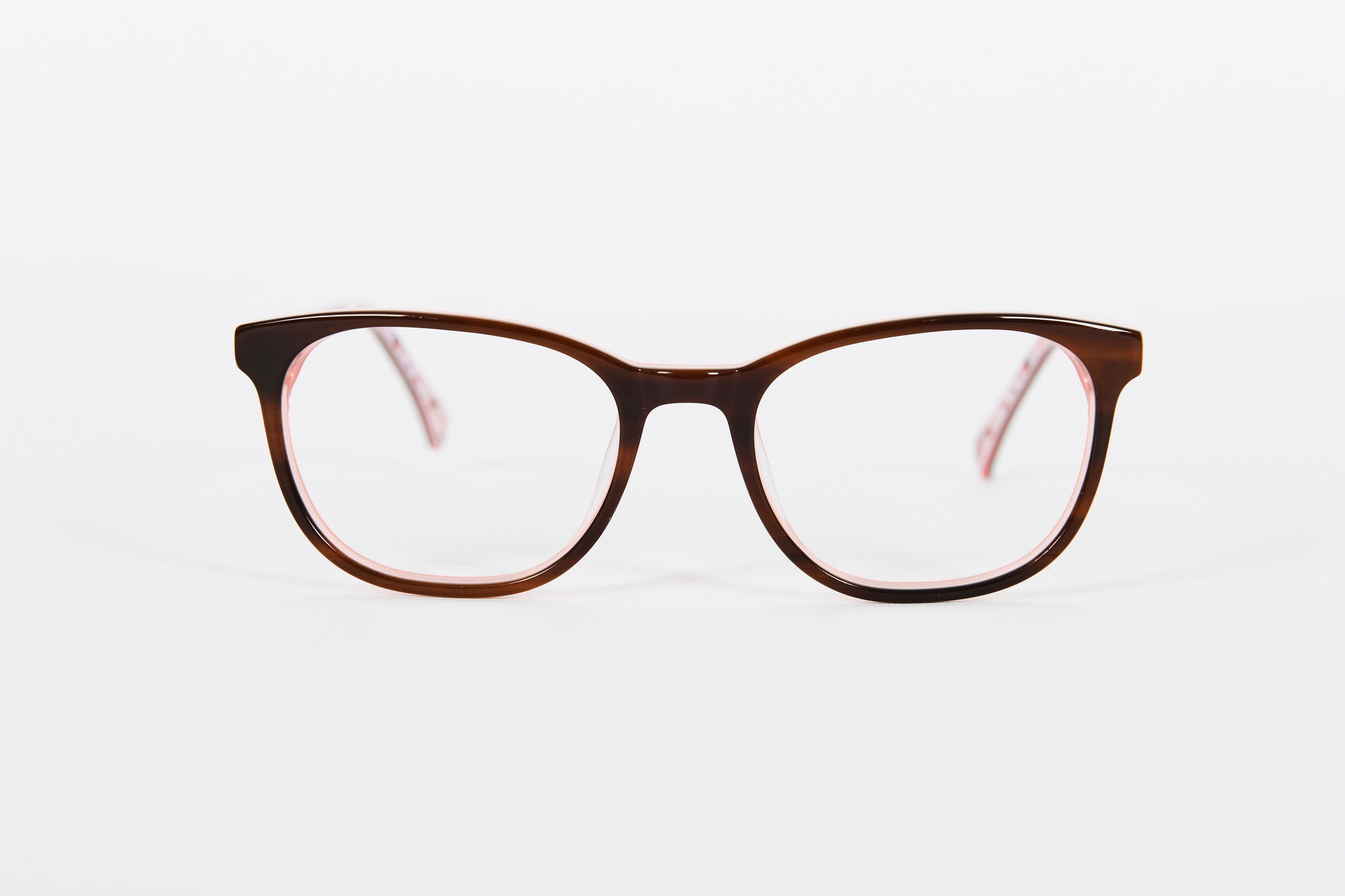 Elegant brown Ted Baker frames with pink detail