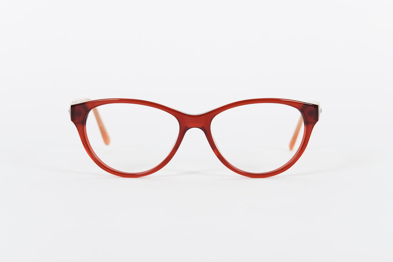 Red Guess designer frames with pink sides