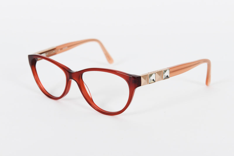 Red Guess designer frames with pink sides