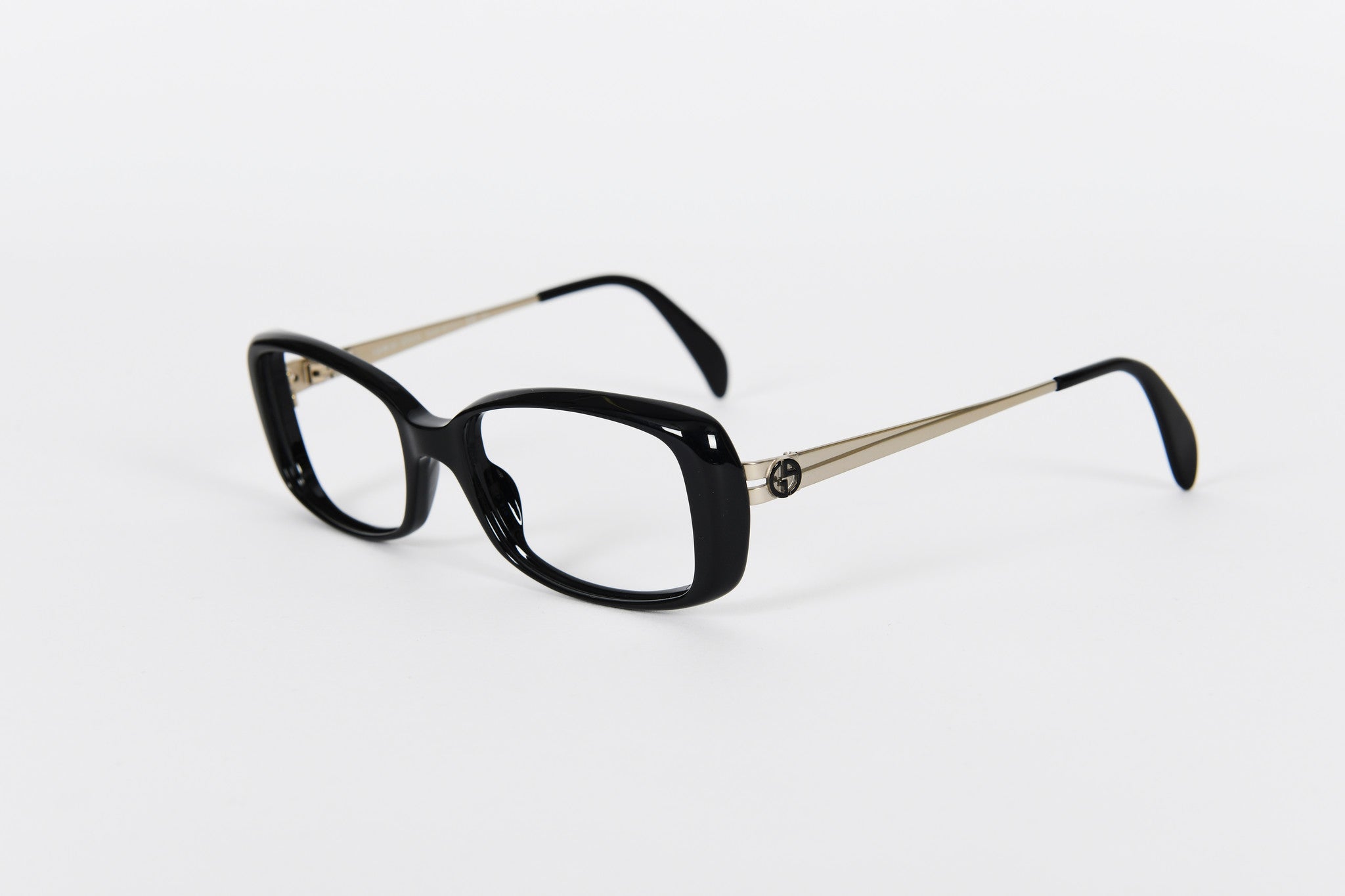 Black Giorgio Armani designer frames with metal sides