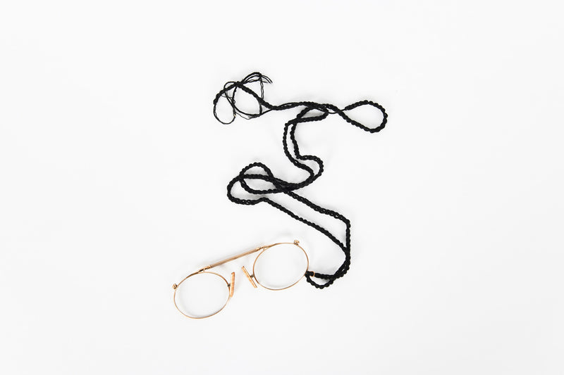 Antique gold pince-nez frames