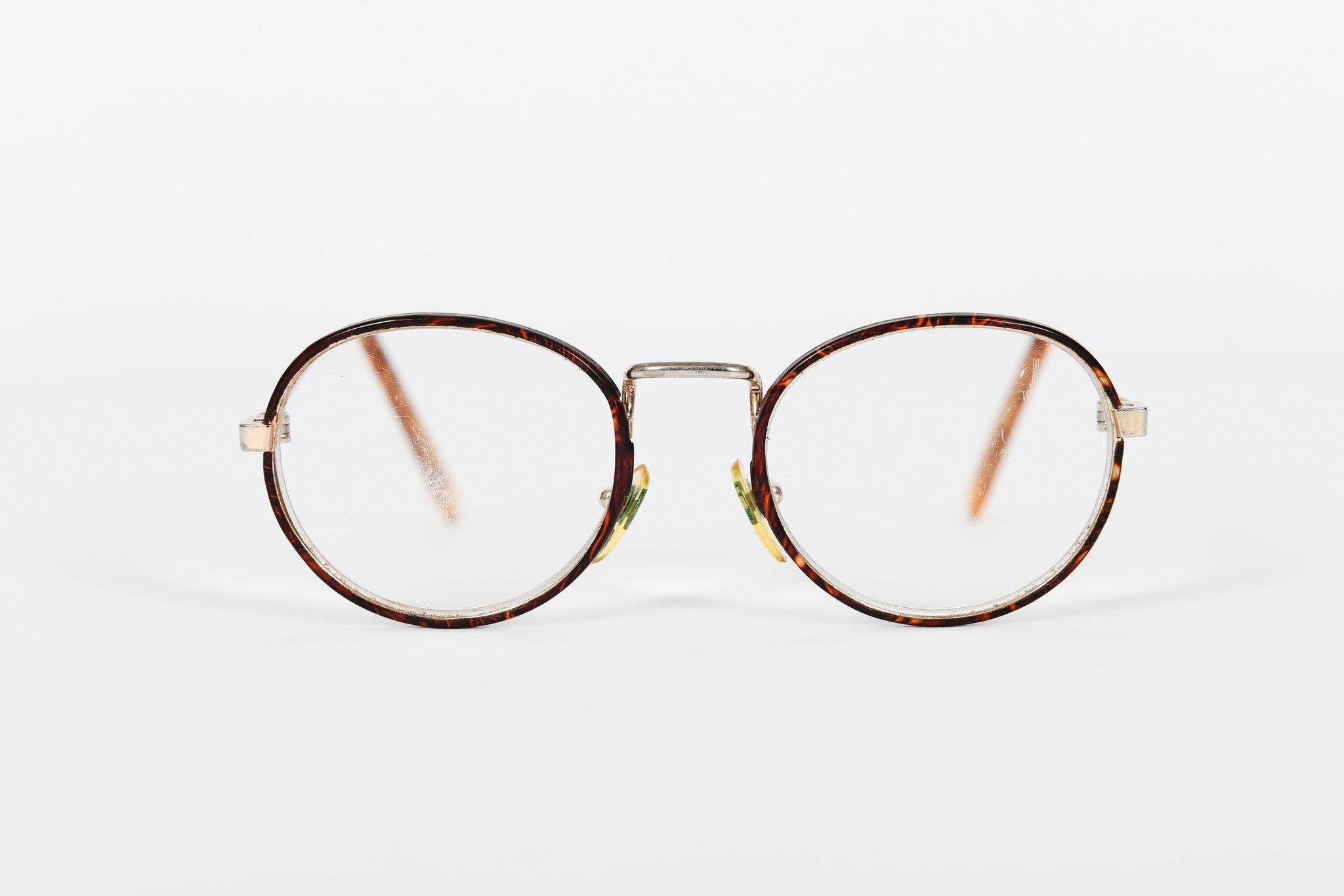 Round tortoiseshell and gold NHS style vintage frames