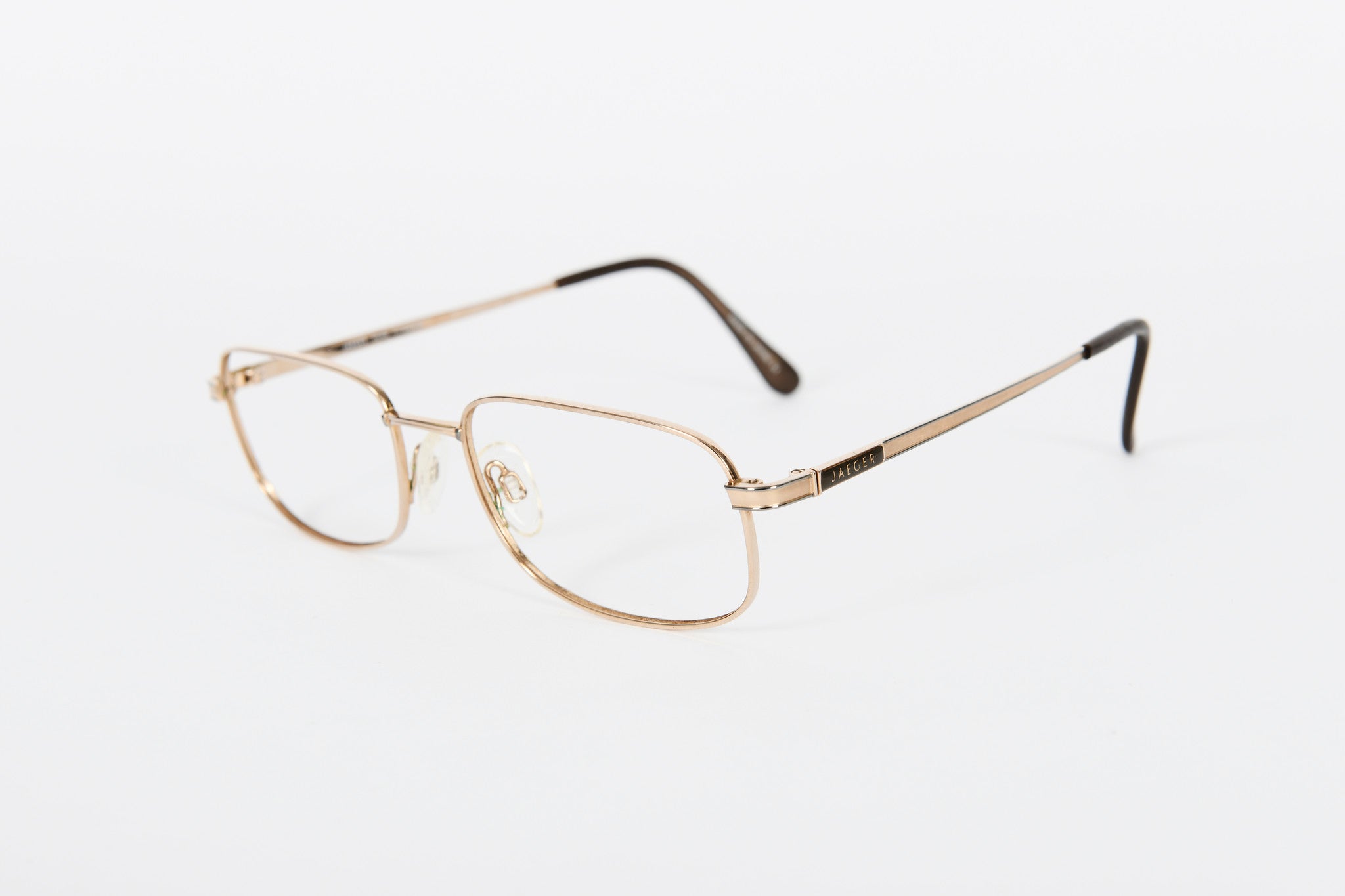 Gold-coloured titanium metal Jaeger frames