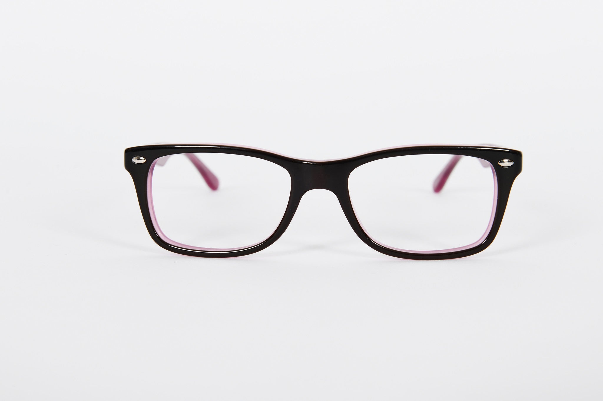 Mauve Ray-Ban with pink insides