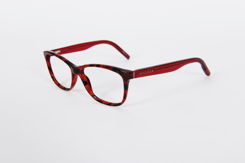 Red mottle Hilfinger frames with red sides