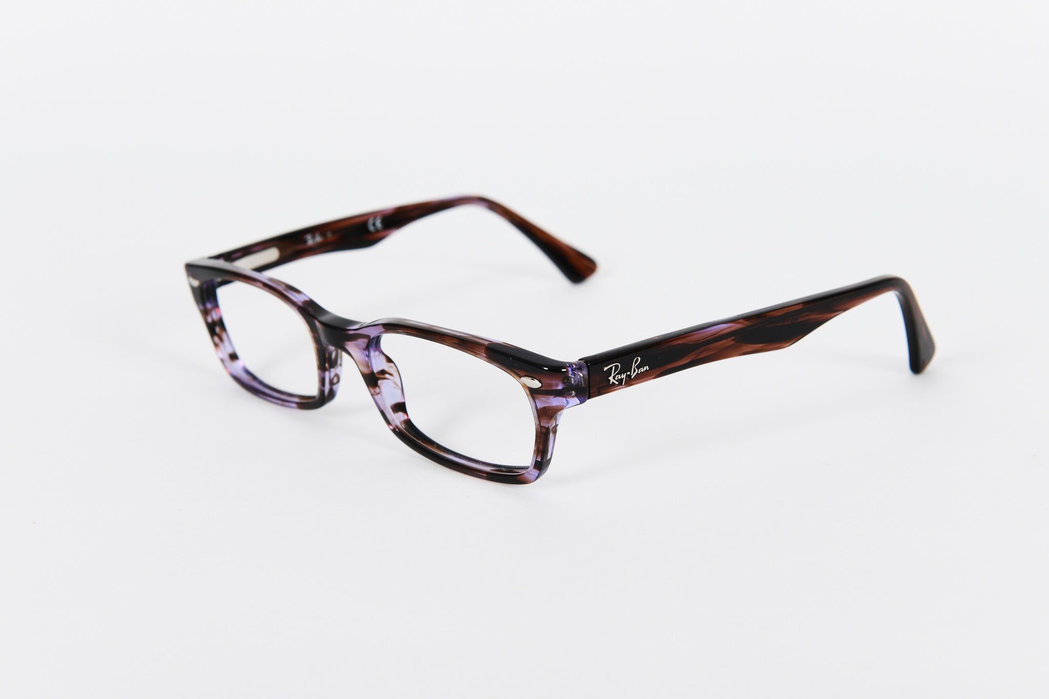 Black and purple tortoiseshell mottle Ray-Ban