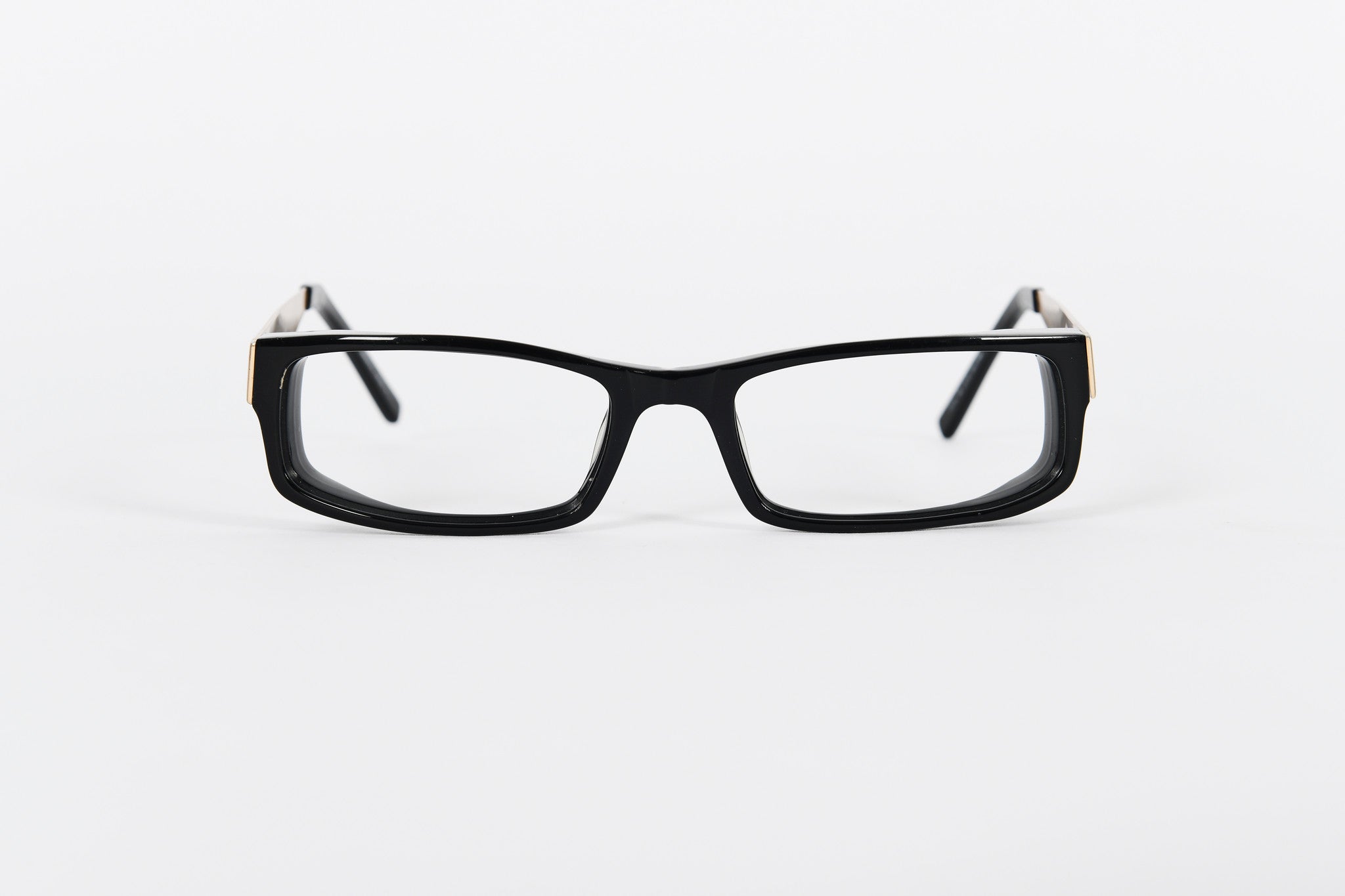 Black Jasper Conran frames with gold sides and black tips