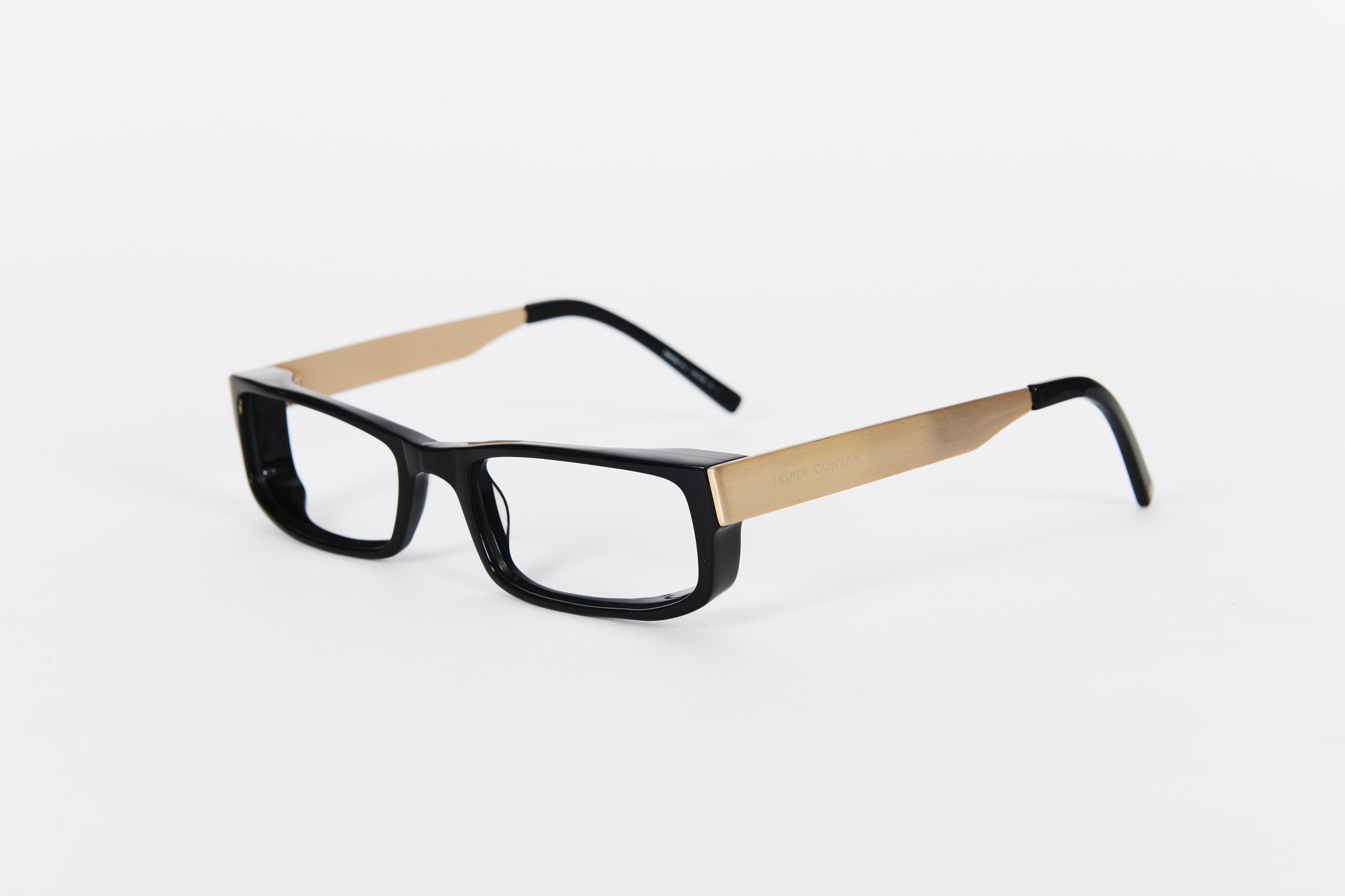 Black Jasper Conran frames with gold sides and black tips