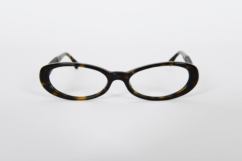 Chanel - Brown Tortoiseshell Oval Frame