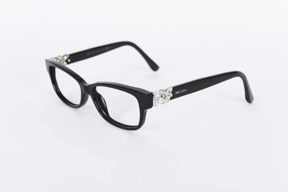 Jimmy Choo - Black With Crystal Detail On Sides