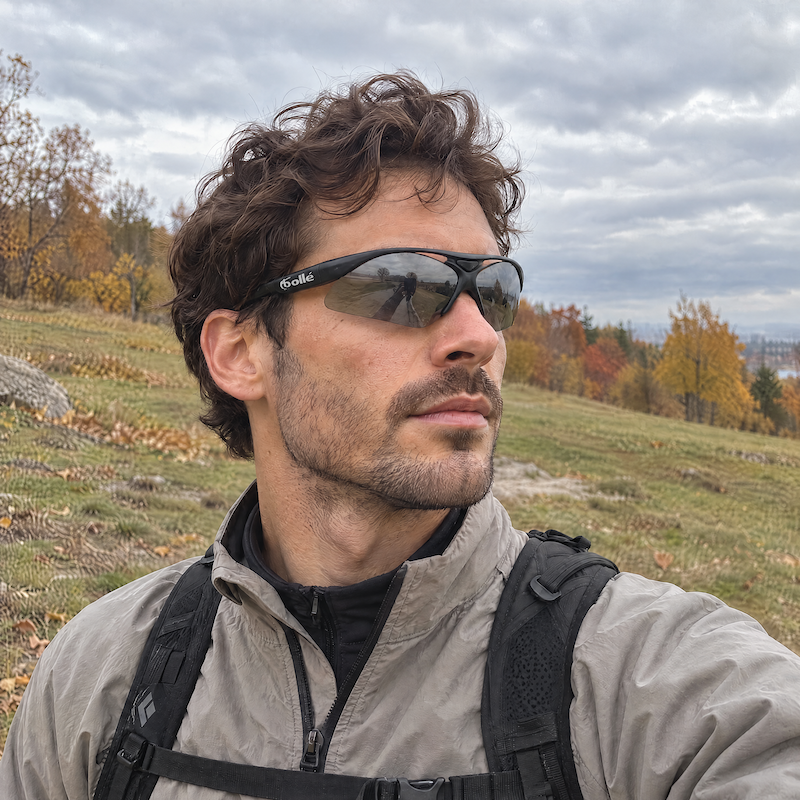Bolle Black Wrap Around Sports Sunglasses
