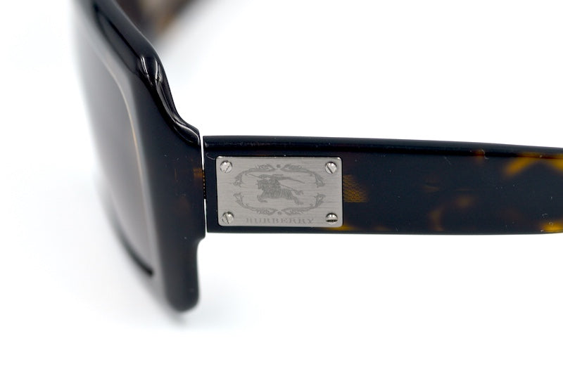 Burberry 4063 Sunglasses. Women's Burberry sunglasses. Brown wrap around sunglasses. Sustainable sunglasses.