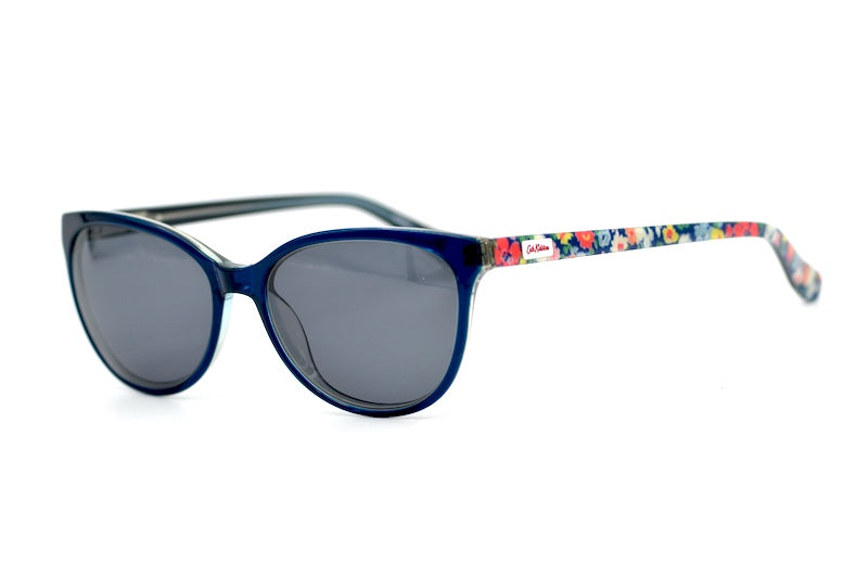 Cath Kidston 01 blue and floral women's designer sunglasses. 
