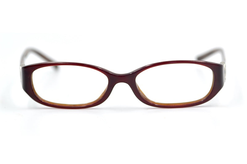 Chanel 3112 650 Glasses. Red rectangular Chanel glasses. Cheap Chanel glasses UK. Sustainable eyewear online. Women's sustainable designer glasses.