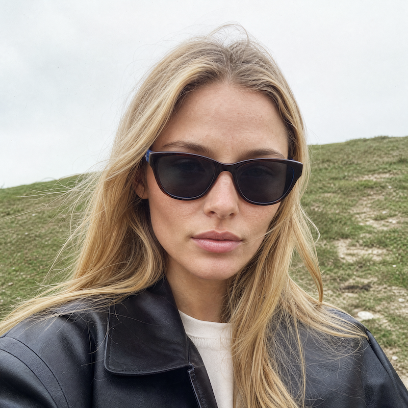 Charles Stone NY22 Sunglasses. Sustainable women's sunglasses. 