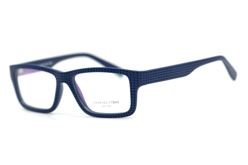 Charles Stone New York 80 blue rectangular glasses