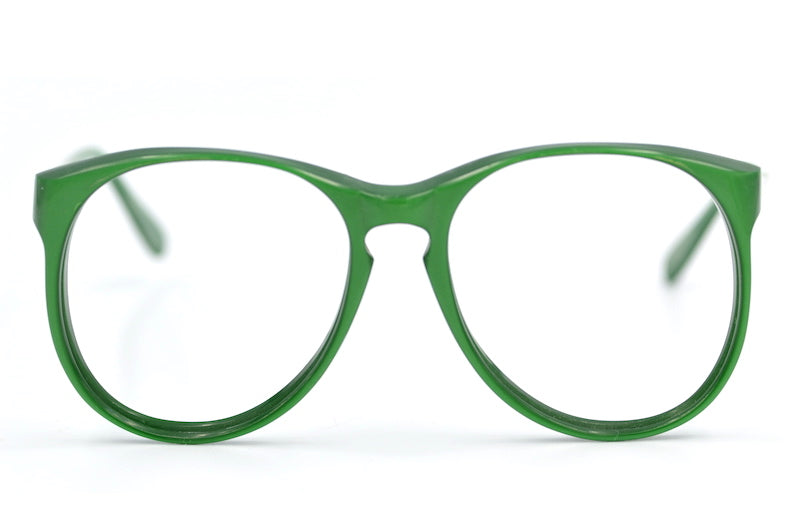 Chelsea green glasses. 80s oversized glasses. Retro vintage glasses. Women's green glasses. 