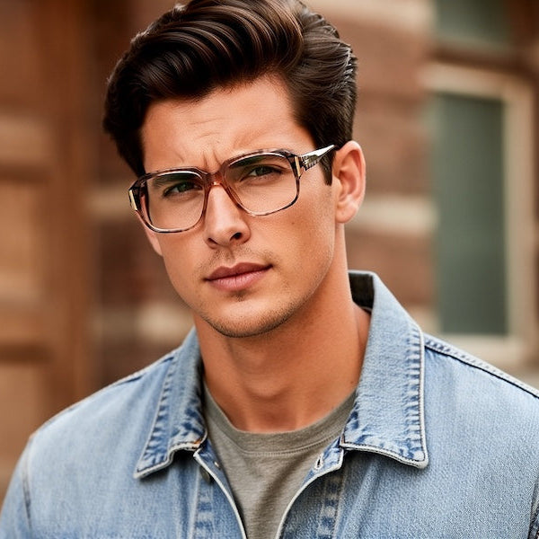 Chevron 3046 men's vintage glasses