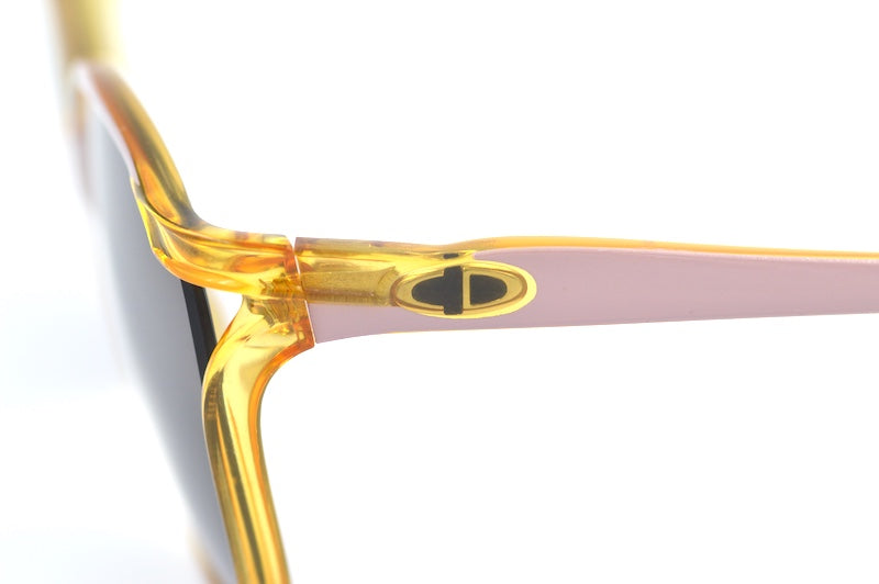 Christian Dior 2286 31 vintage sunglasses from the 80s with pink front and sides 