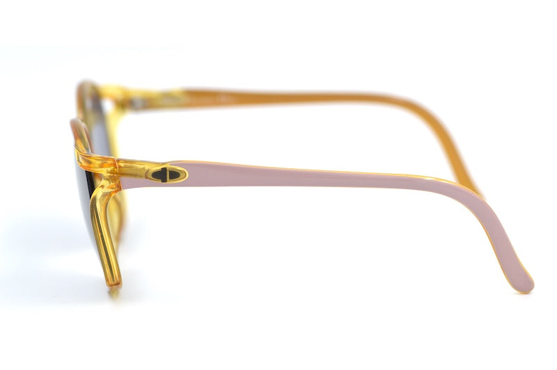 Christian Dior 2286 31 vintage sunglasses from the 80s with pink front and sides 