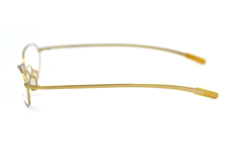 DKNY 6234 Gold Rectangular 1990s Style Women's Glasses Side View