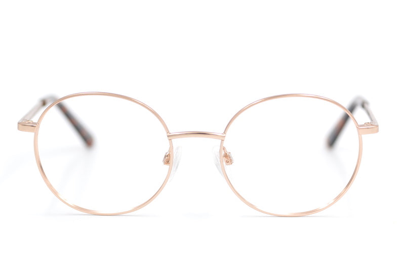 Hurston glasses. Round retro glasses. Rose gold round glasses. Women's glasses online UK. Women's prescription glasses. 