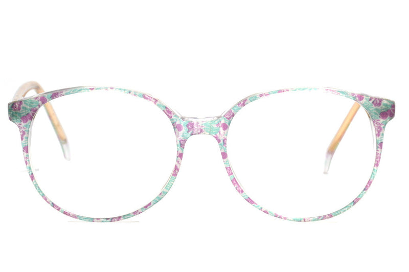Milano Floral 80s glasses. Oversized glasses. 80s glasses. Vintage glasses. Retro Glasses.