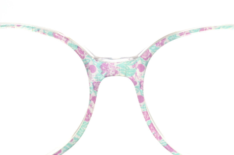 Milano Floral 80s glasses. Oversized glasses. 80s glasses. Vintage glasses. Retro Glasses.
