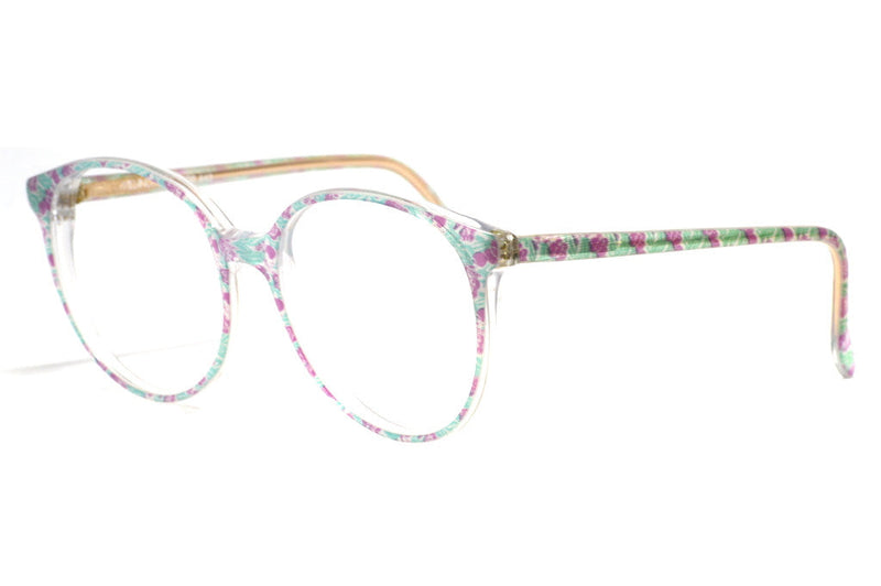 1980's Milano oversized floral vintage glasses frameMilano Floral 80s glasses. Oversized glasses. 80s glasses. Vintage glasses. Retro Glasses.
