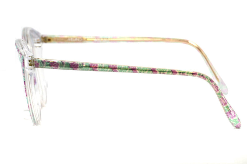 1980's Milano oversized floral vintage glasses frame