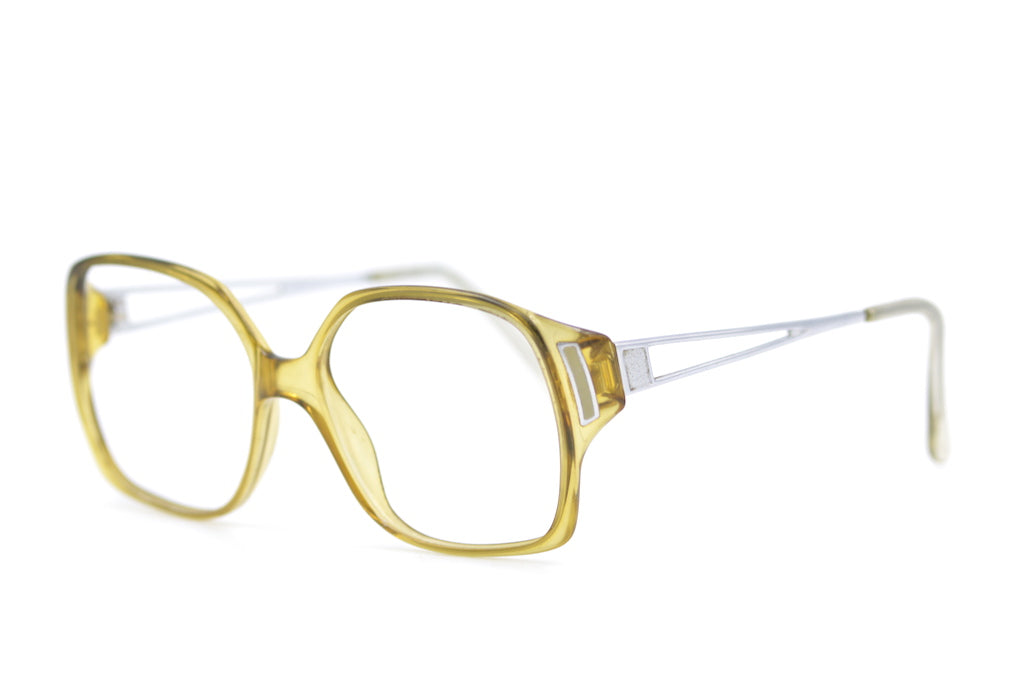 Cobra square 70s glasses. 70s retro glasses. 70s eyewear. Up-cycled 70s glasses. Sustainable eyewear.