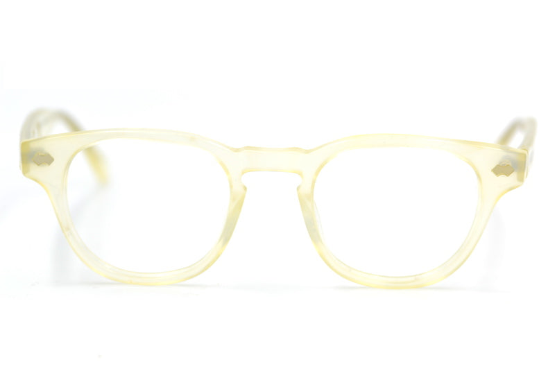 Ghost unisex up-cycled refurbished, sustainable glasses. Retro sustainable glasses. 