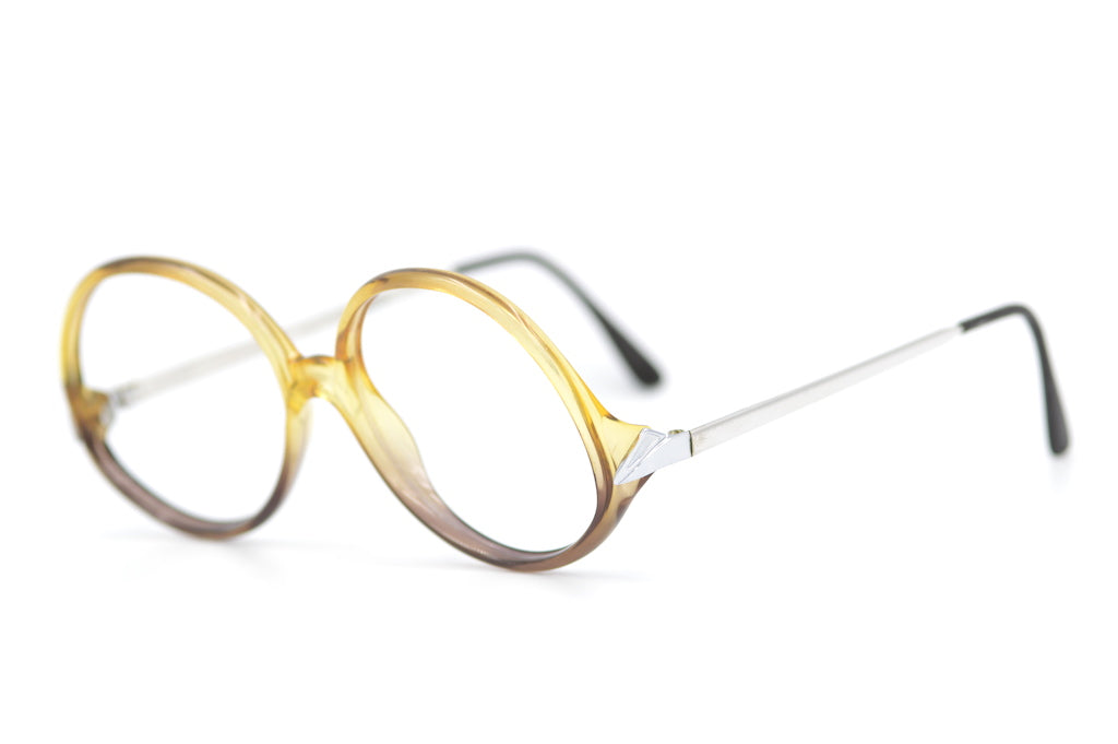 70s round vintage glasses. 70s retro glasses. 70s womens glasses. Up-cycled vintage glasses. Sustainable glasses. 
