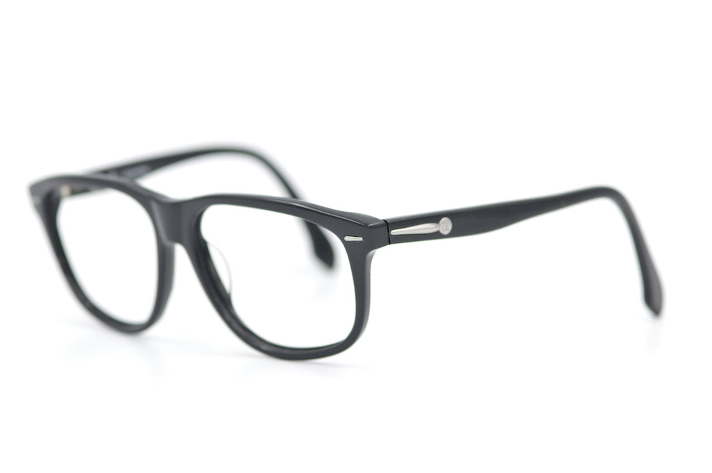 Calvin Klien 101 glasses. Cheap designer glasses. Up-cycled designer glasses. Retro glasses. Unisex black glasses.  Edit alt text
