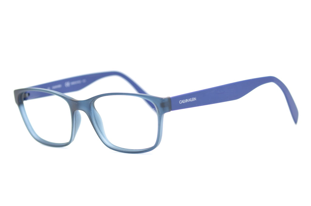 Calvin Klein 5890 designer glasses. Mens blue lightweight glasses. Upcycled Calvin Klein glasses. Cheap Calvin Klein glasses. 