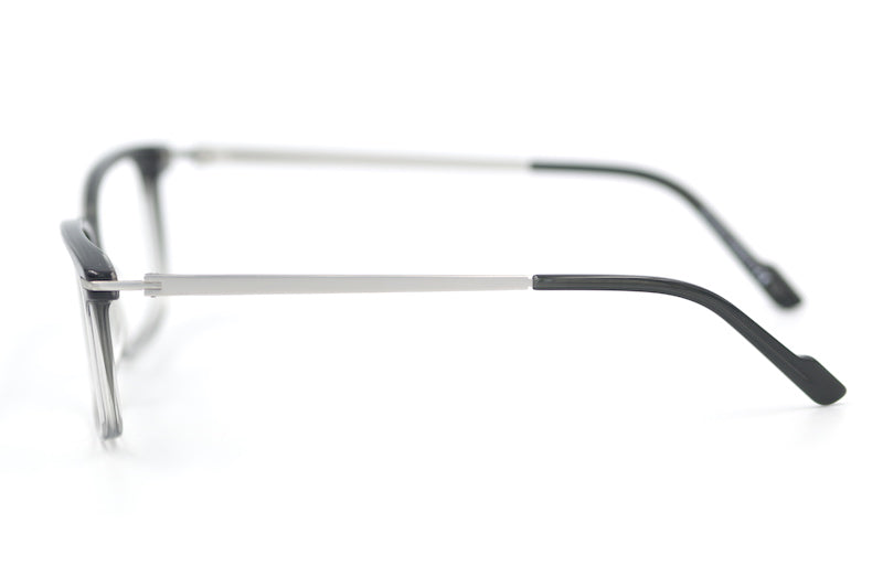 Ledger men's glasses Specsavers. Men's retro style glasses. Grey rectangular glasses. Men's prescription glasses online. 