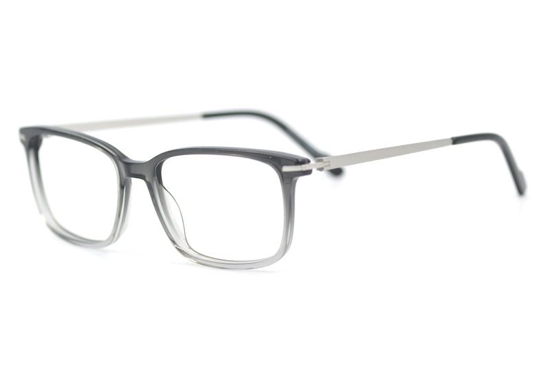 Ledger men's glasses Specsavers. Men's retro style glasses. Grey rectangular glasses. Men's prescription glasses online. 