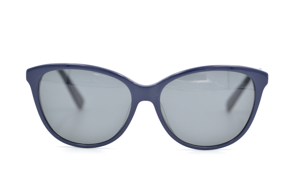 Goa retro style sustainable upcycled sunglasses. Blue cat eye sunglasses. Cheap prescription sunglasses. 