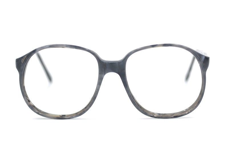 Image unisex grey oversized 80s glasses. Retro vintage glasses. Prescription vintage glasses. 