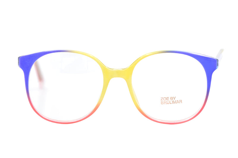 Zoe 2392 Bright Rainbow Glasses | 80s Oversized Glasses | Bright Colourful Glasses